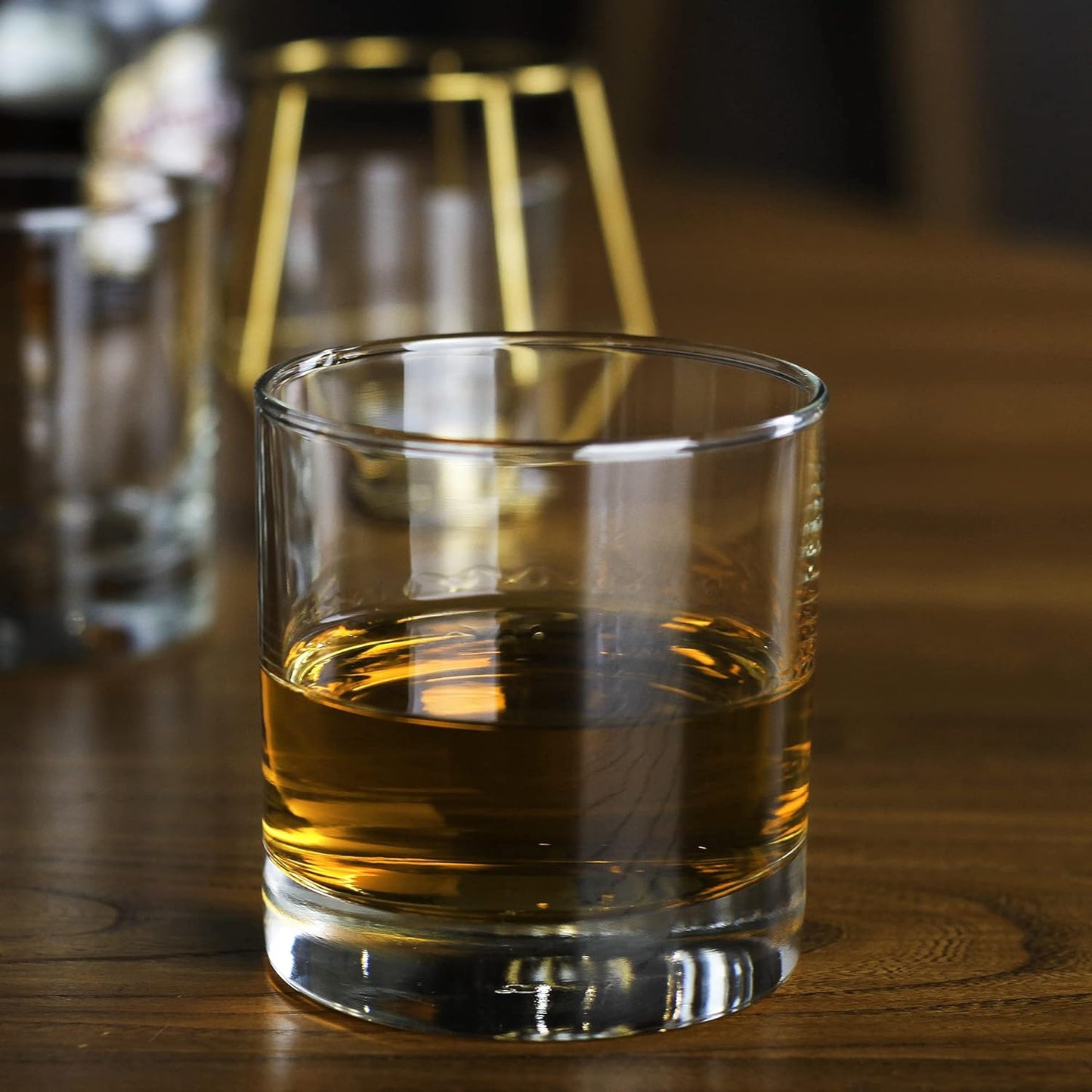 LUXU Premium 11oz Scotch Glasses - Old Fashioned Set of 4, Perfect for Bourbon, Rum & Scotch Lovers