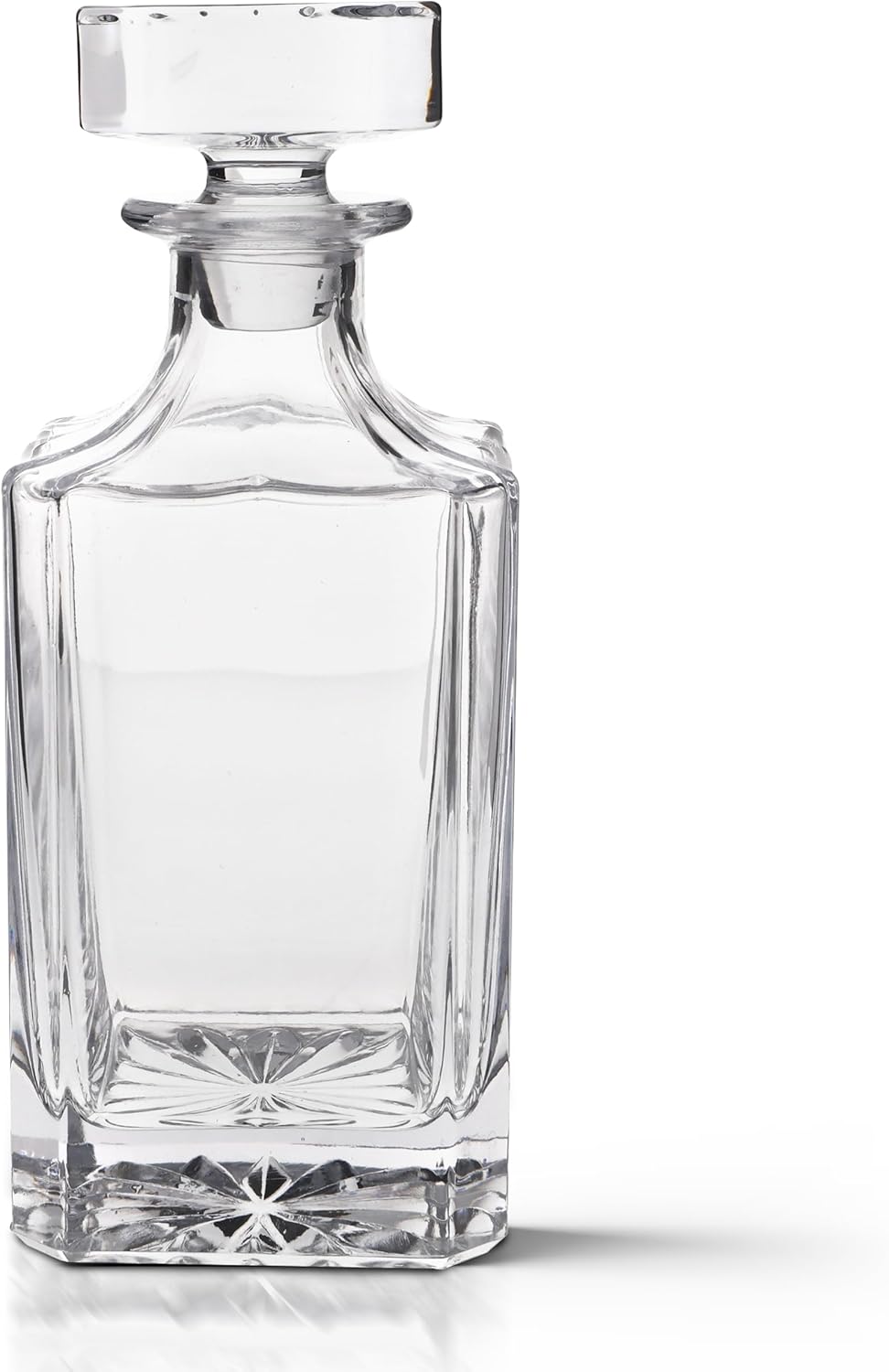 Rogue River Tactical Blank Square Whiskey Decanter With Glass Stopper Custom Gift Flag Men Dad Father's Day Perfect for Laser Engraving Etching