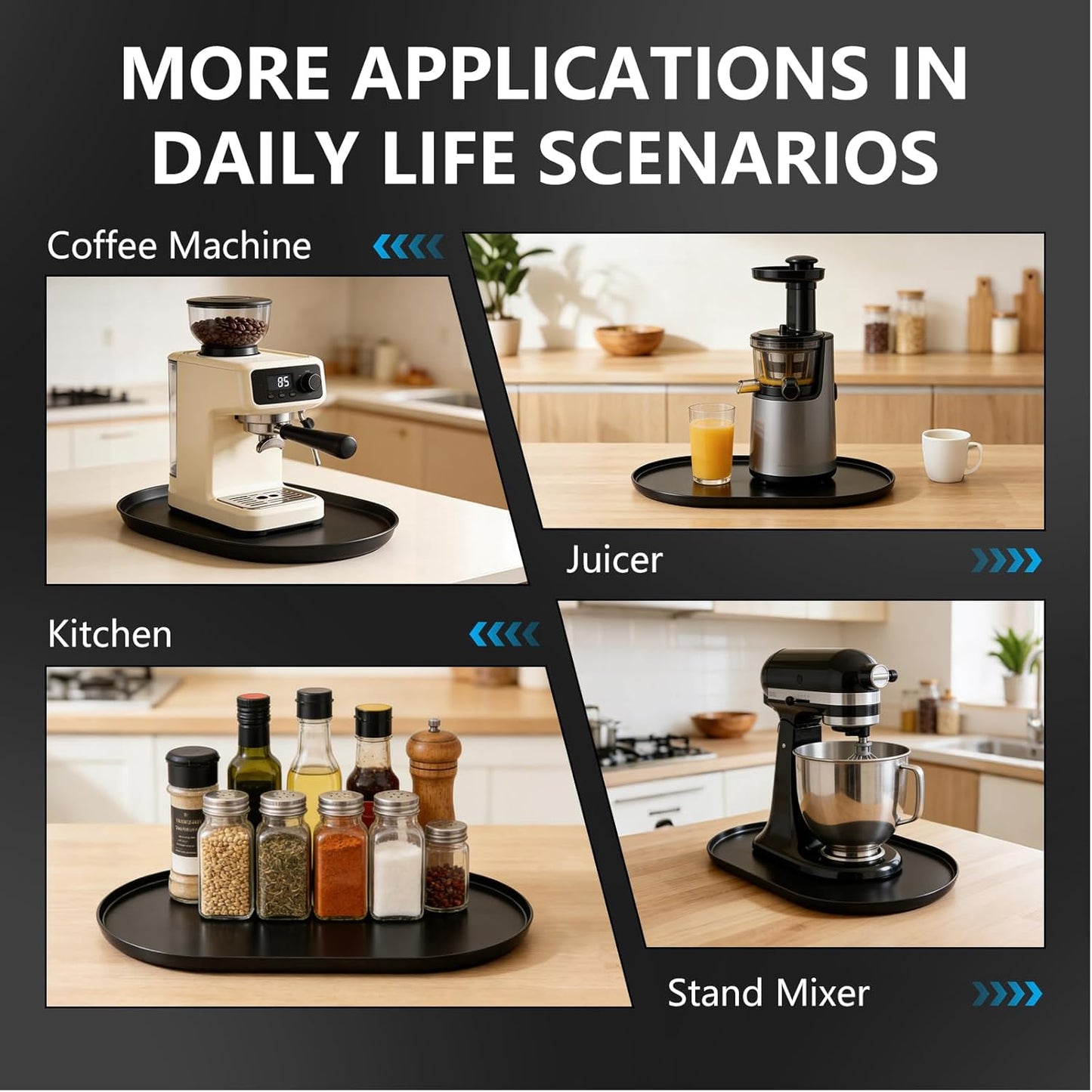 Silicone Coffee Mat with Raised Edges, 19''x11'' Bar Mat for Countertop, Leak-Proof, Heat-Resistant Coffee Maker Mat - Fit for Coffee Maker/Espresso Machine, Stand Mixer, Ice Maker, Black
