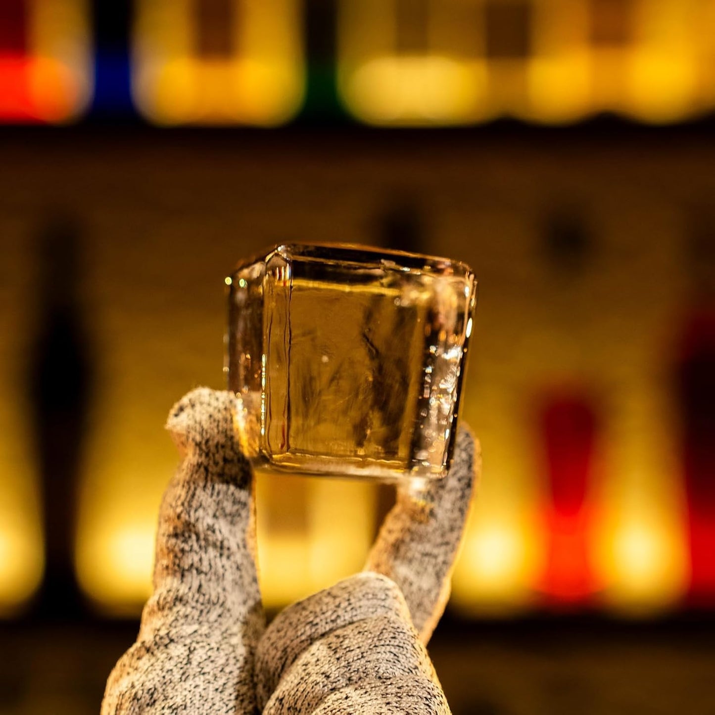 GLAZER mini, Clear Ice Cube Mold, Ice Cube Maker for Whiskey