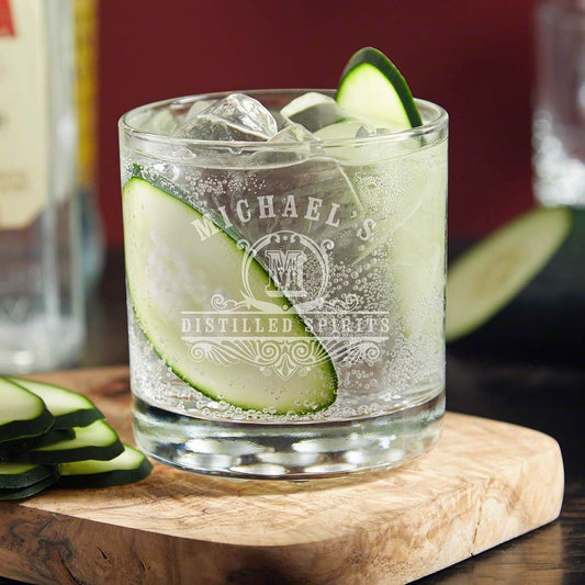 Custom Gin and Tonic Glasses Personalized Cocktail Glass