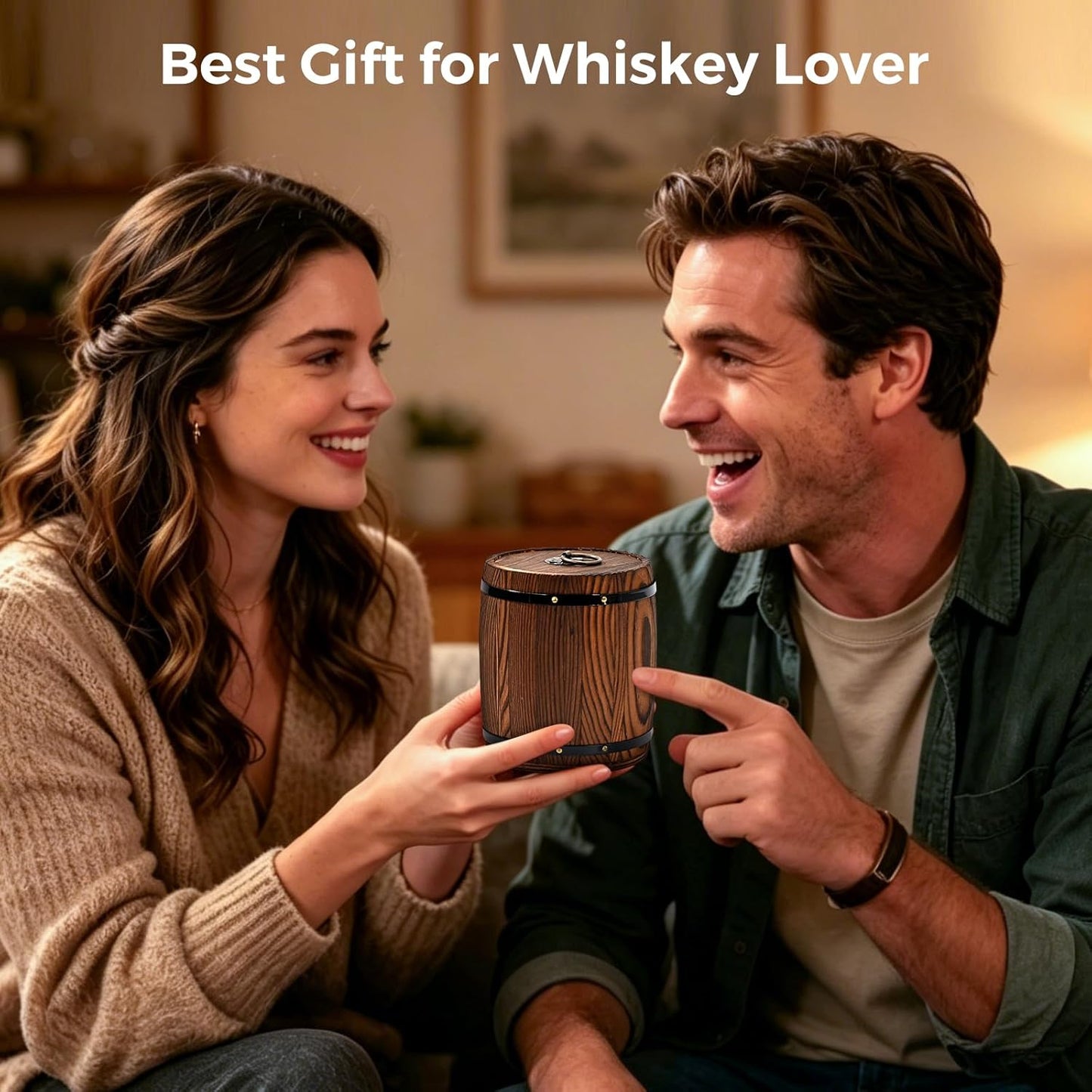 EooCoo Fathers Day Dad Gifts, Whiskey Stones Gift Set with 6 Pcs Stones and Box, Reusable Ice Cubes for Drinks, Cool Gadgets Bourbon Mens Birthday Gifts for Dad, Husband, Whiskey Lover