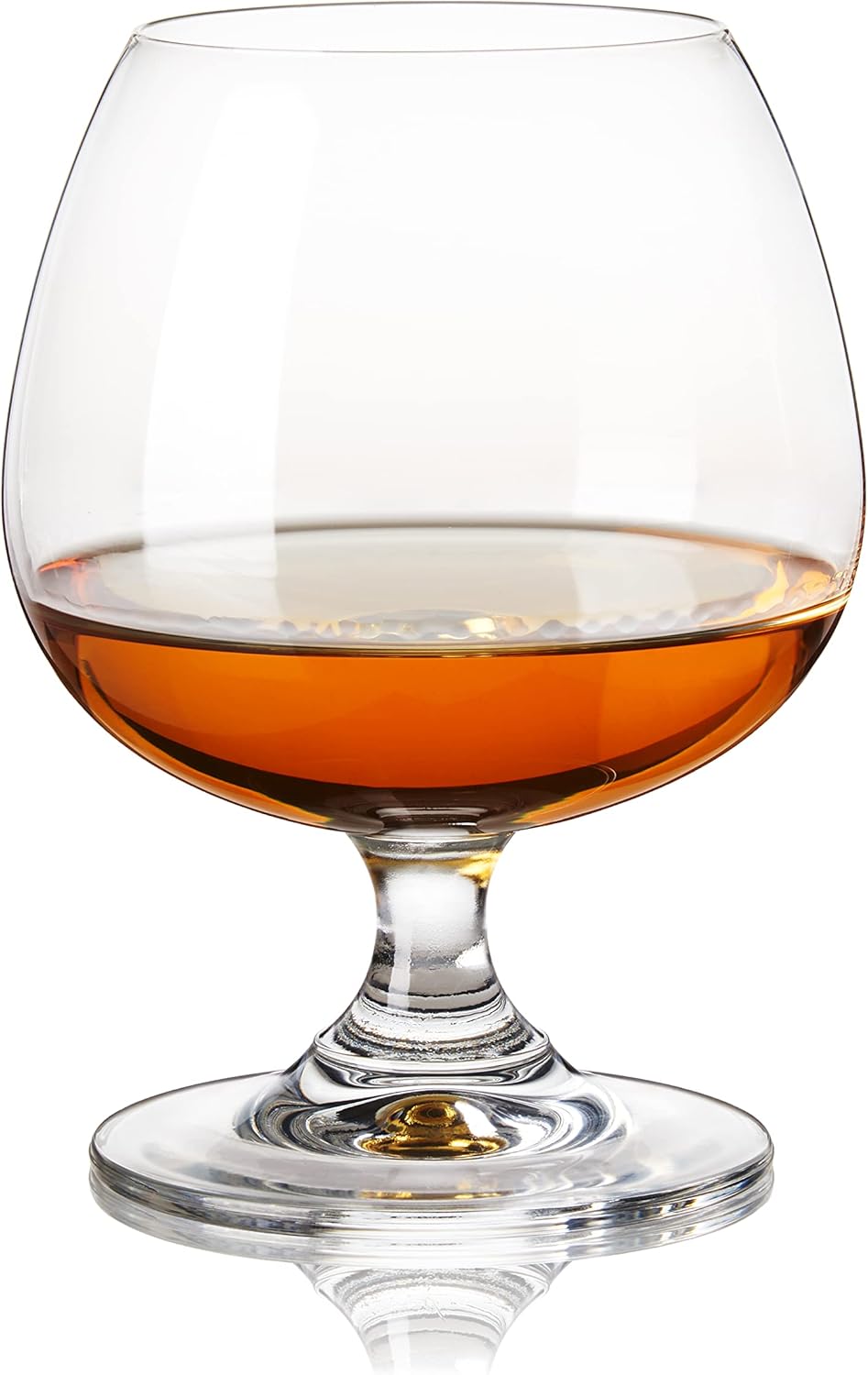 True Brandy Bourbon Whiskey Cognac Scotch Drinking Glasses, Superb Lead-Free Crystal Snifter Glass for Cocktail Party Dishwasher Safe, 14 oz, Set of 4