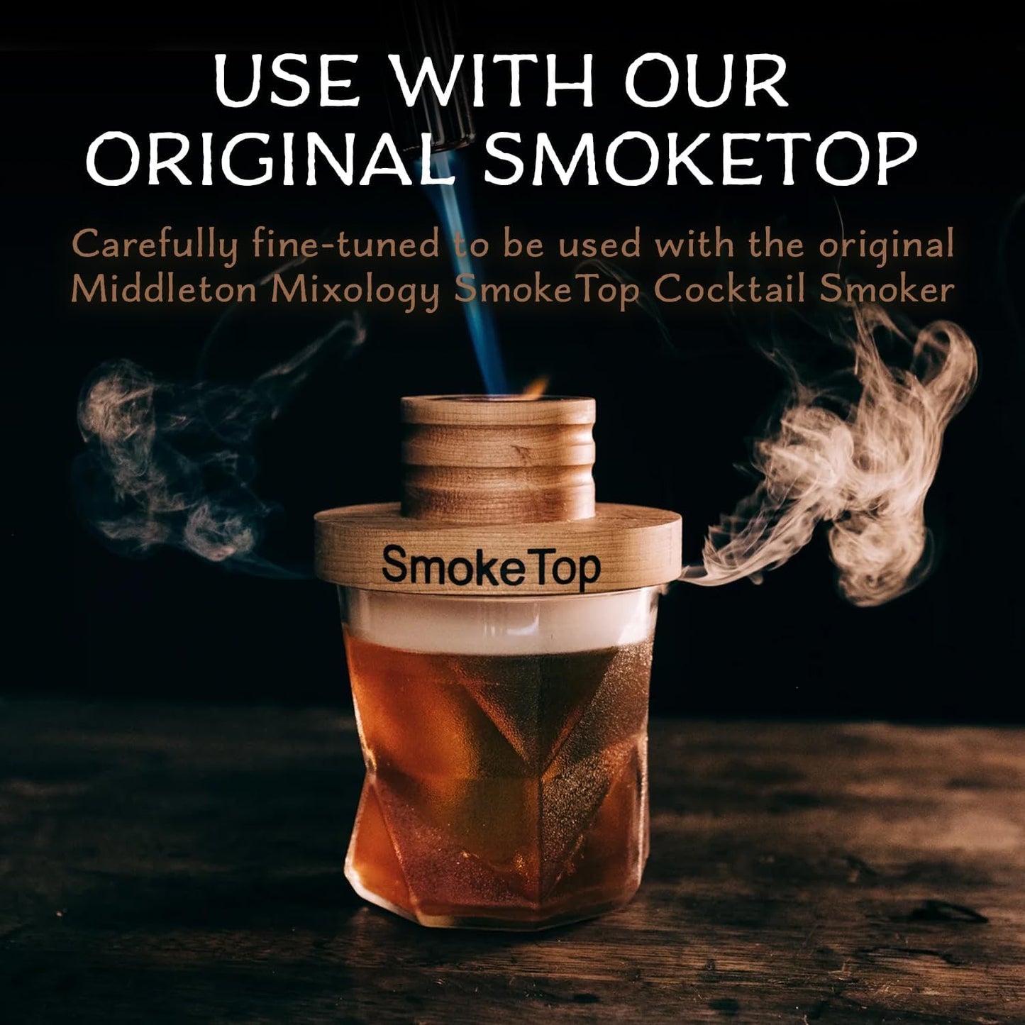 SmokeTop® 4oz Bag - Cocktail Smoker Chips for Old Fashioned Cocktails, Whiskey, & Bourbon - by Middleton Mixology Made in The USA (800 uses) (Apple)