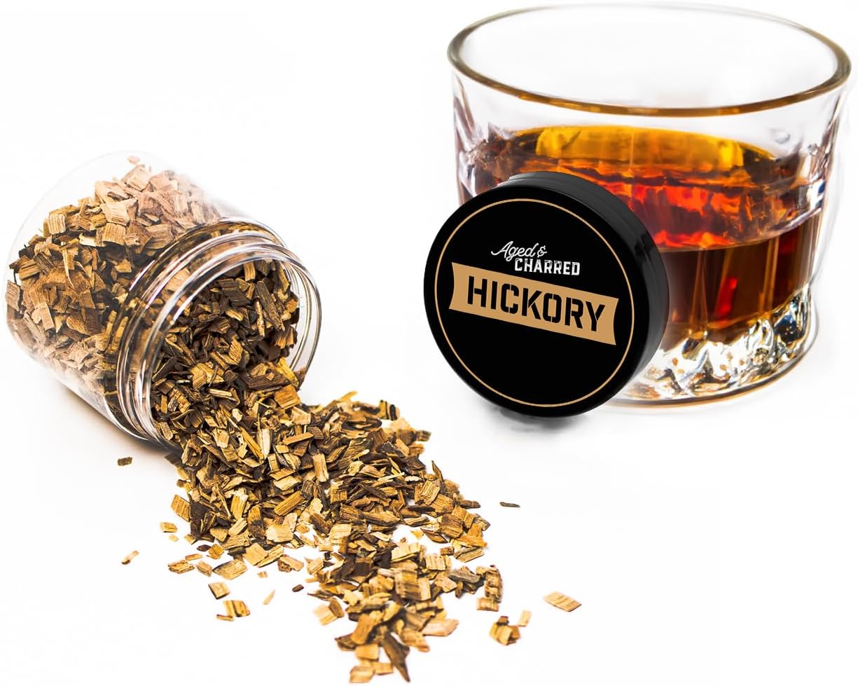 400 Cocktail Smoker Wood Chips - Bold Flavors Big Pack - Pecan, Hickory, Oak, Mesquite - Whiskey Smoker Wood Chips for Bourbon & Cocktail Smoker Kits