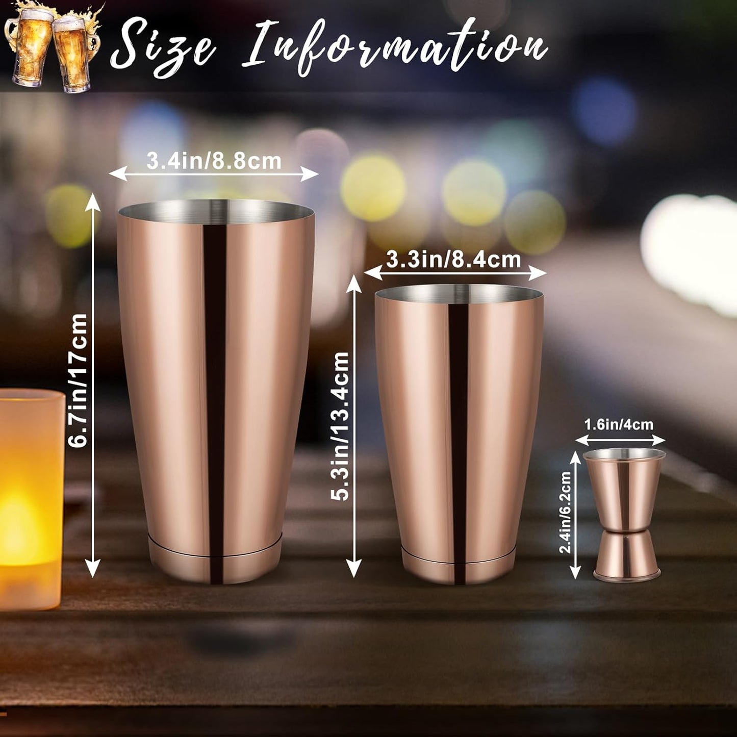 Mwellewm Boston Shaker Cocktail Set Bartender Kit, 12 Pcs Drink Shaker with Strainer Bartending Martini Shaker Tin with 18oz & 28oz Mixed Alcohol Shaker Stainless Steel Bar Tool for Beginner