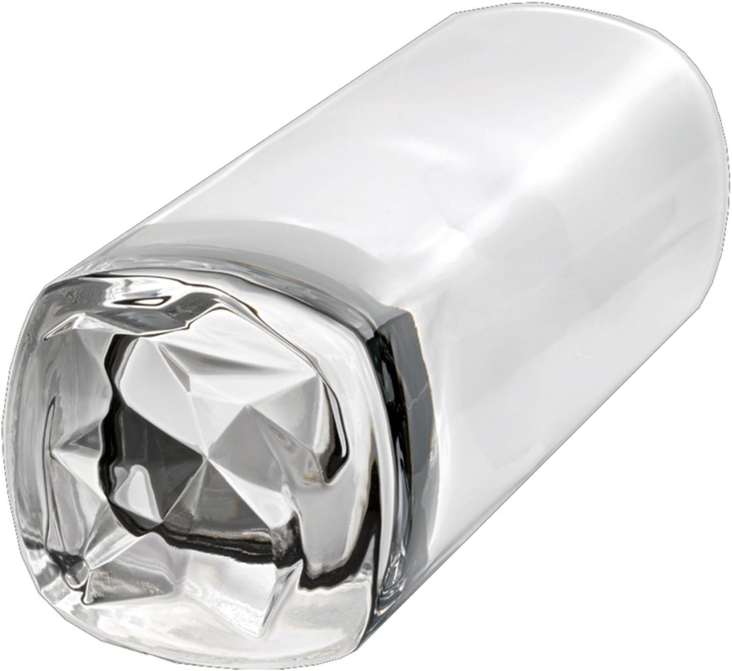 Luigi Bormioli On The Rocks Highball Glasses, Set of 4-15 Oz. Thick Base Drink Tumblers with Optical Rock-Like Bottom - Lead-Free SON.hyx Crystal, Dishwasher Safe, Made in Italy, Elegant Barware