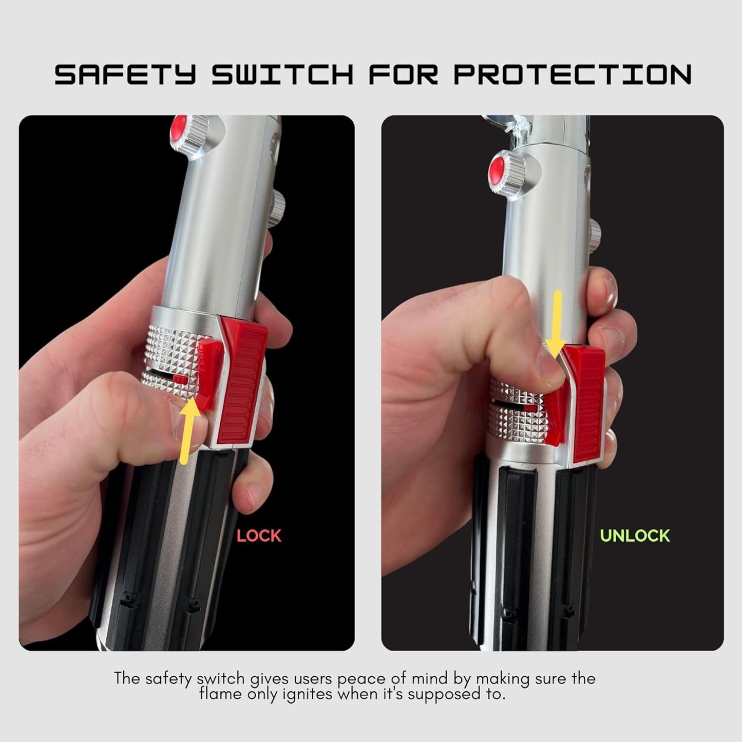 The Chosen One Lightsaber Lighter – Refillable Butane Jet Torch, Windproof & Adjustable Flame – Great Gift for Boyfriends, Husbands & Dads – Unique Collector’s Gadget by Philthy