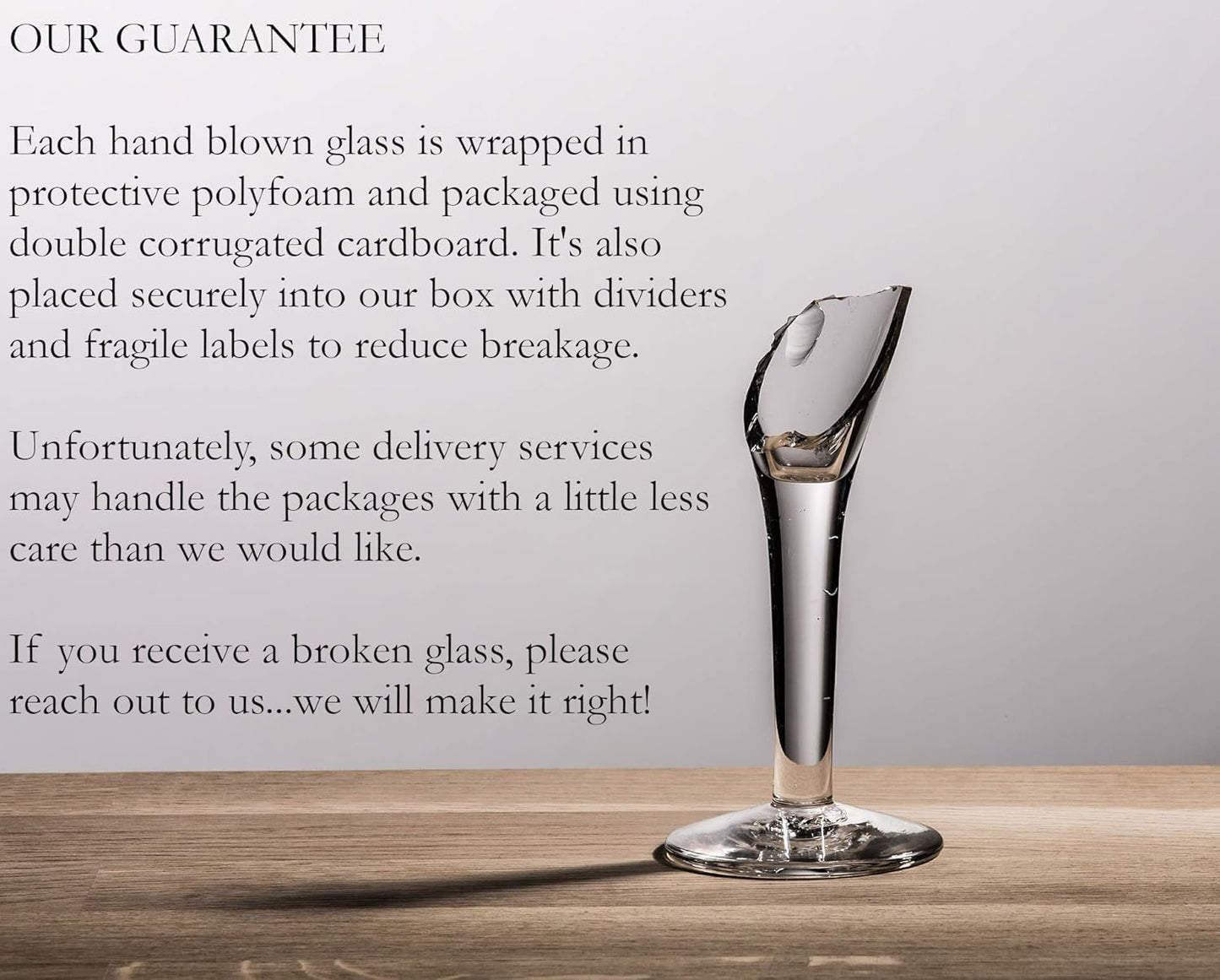 Mexican Hand Blown Glass – Set of 4 Hand Blown Modern Margarita Glasses - Blue Rim (12 oz)