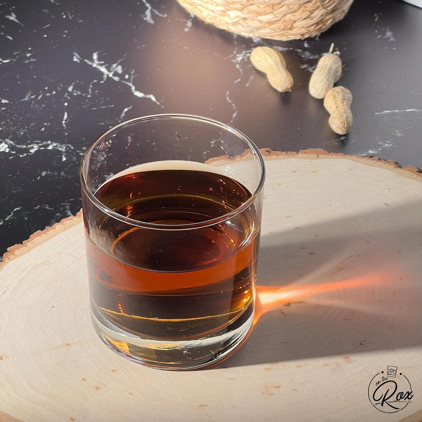 On The Rox Engraved Whiskey & Bourbon Glass Gifts - Fun Message Gift For Him - Personalized 11 oz Engraved Message Scotch Glass - Birthday, Anniversary