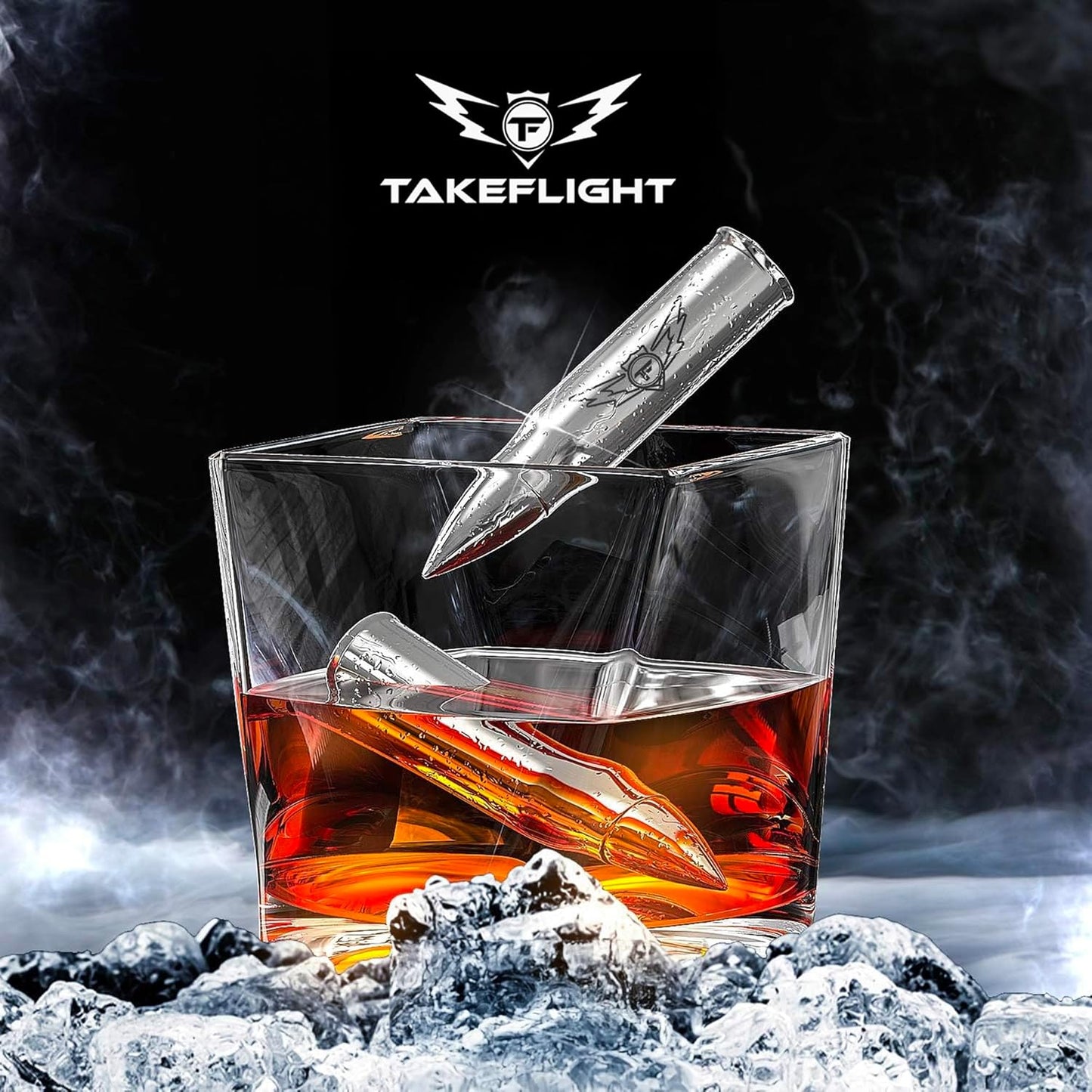 Metal Whiskey Stones - Valentines Day Gift for Him | 6 Steel Whiskey Rocks | Metal Ice Cubes to Chill Bourbon, Scotch in Your Whisky Glass - Cool Whiskey Gifts for Men, Boyfriend Valentines Day Gift