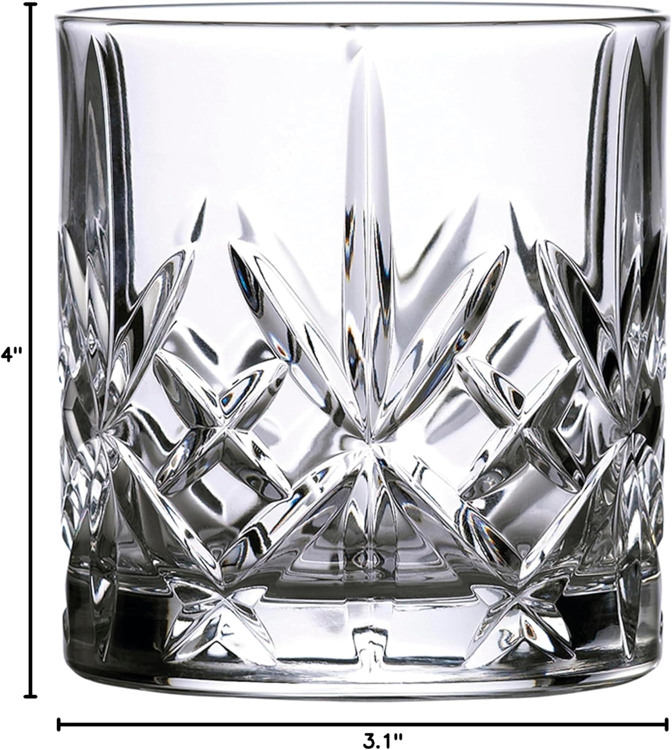 Marquis By Waterford Maxwell Tumblers Set of 4, 11 oz, Clear