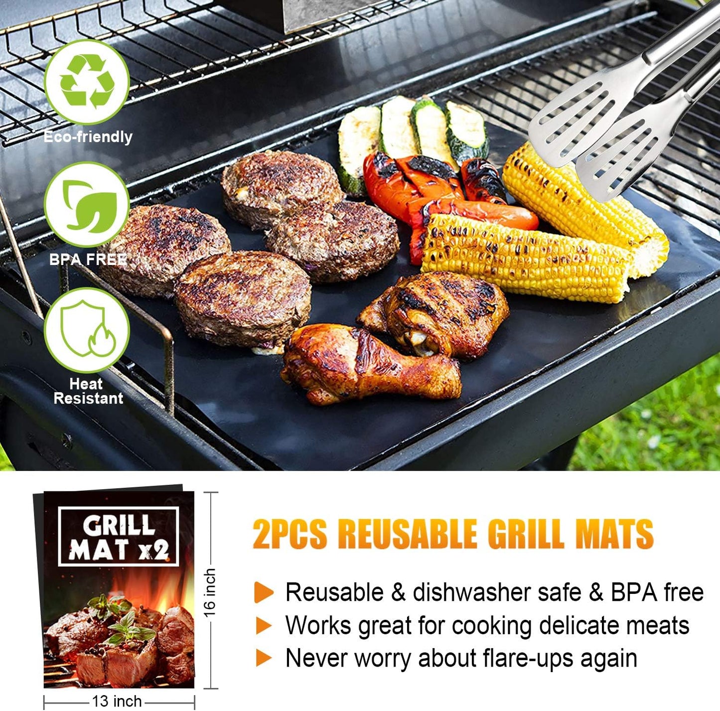 Cifaisi BBQ Grill Accessories Set, 38Pcs Stainless Steel Grill Tools Grilling Accessories with Aluminum Case, Thermometer, Grill Mats for Camping/Backyard Barbecue, Grill Utensils Set for Men Women