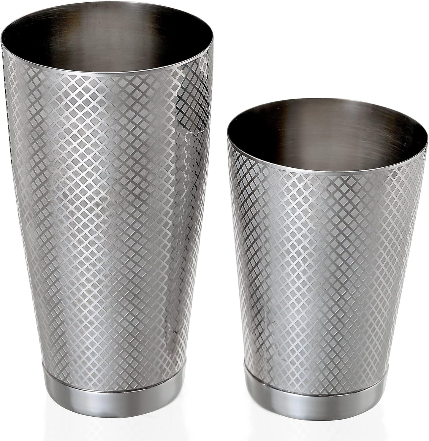 Barfly Diamond Lattice Shaker Set, Stainless Steel