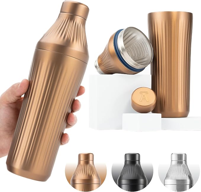 Diamond Edition Hybrid Cocktail Shaker Set, Stainless Steel, 28 oz - B0F5YYYW1D