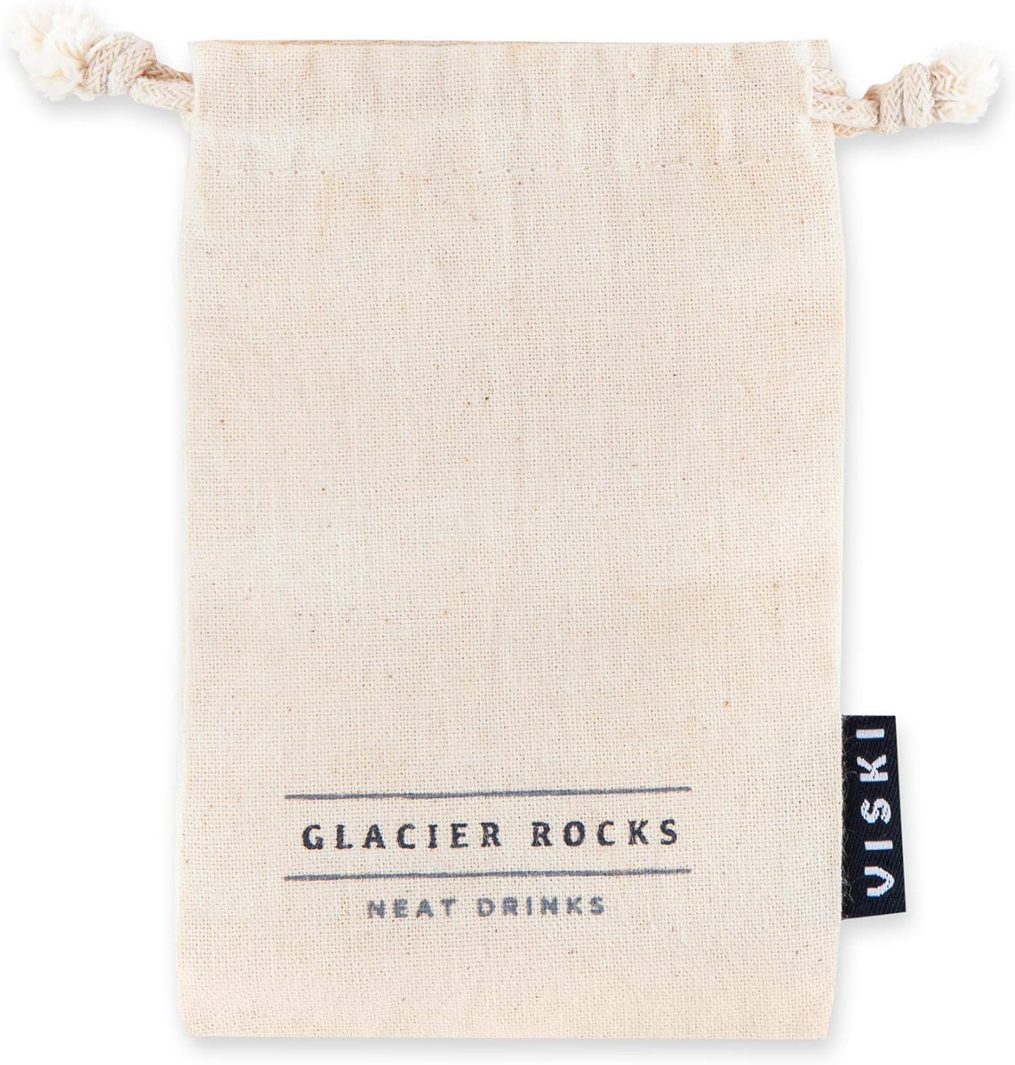 Viski 4358 Glacier Rocks Stainless Steel Ice Cubes Reusable Ice Cubes for Drinks, Whiskey, Bourbon, Scotch, Metal Ice Cubes, Cocktail Accessories Set of 4 Silver
