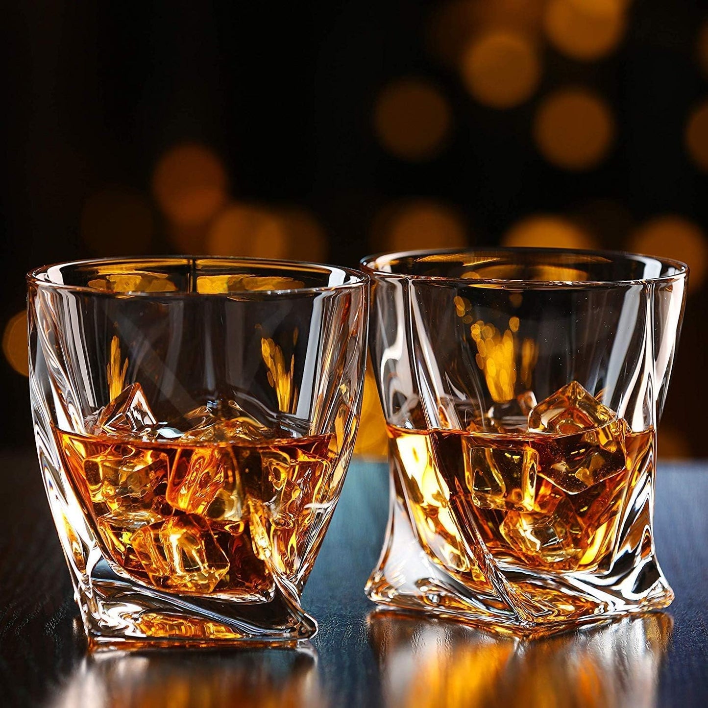 DeeCoo Premium 10, 11 OZ Scotch Glasses - Old Fashioned Whiskey Glasses/Style Glassware for Bourbon/Rum/Bar Tumbler Set of 6