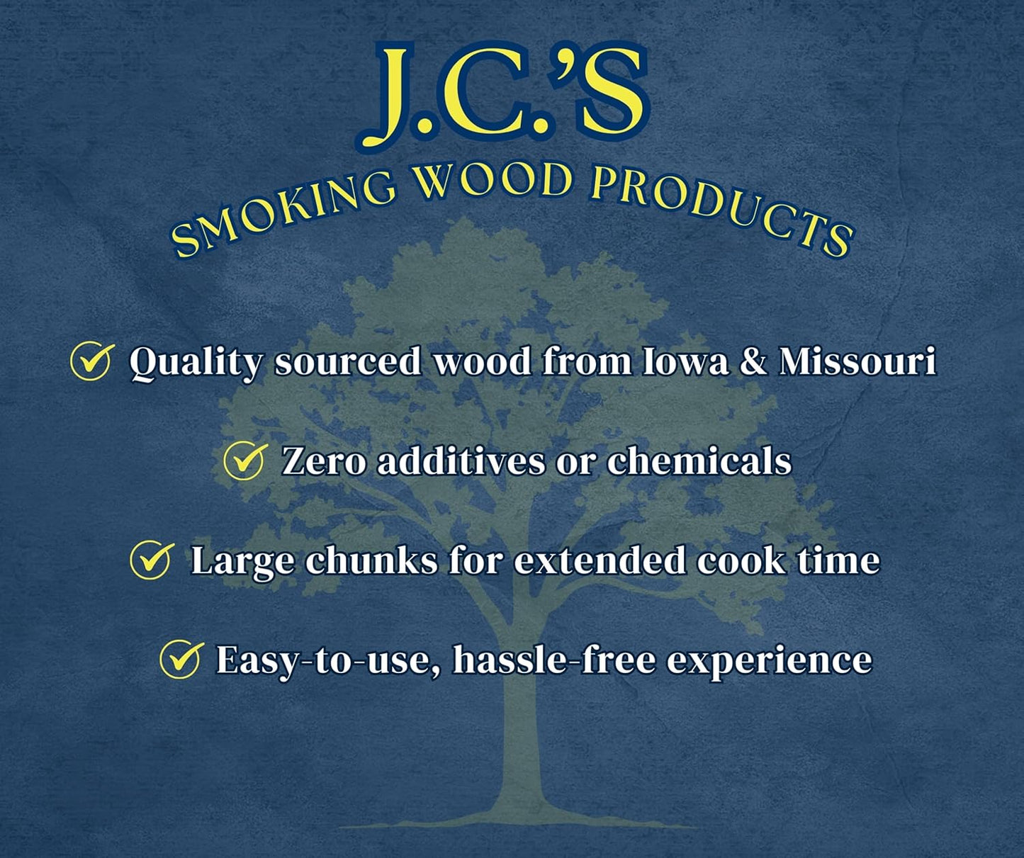 J.C.'s Smoking Wood Chunks - Gallon Sized Bag - Plum