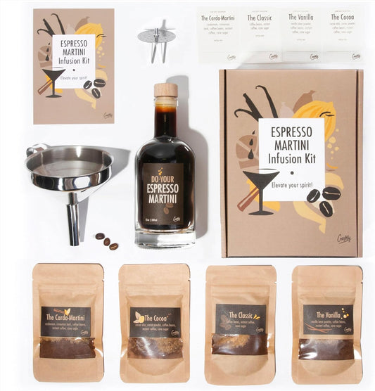 Espresso Martini Infusion Kit | Homemade Cocktails Kit | Espresso Martini Kit | Natural Cocktail Blends | Gift for Men & Women | Birthday Gifts for Him & Her