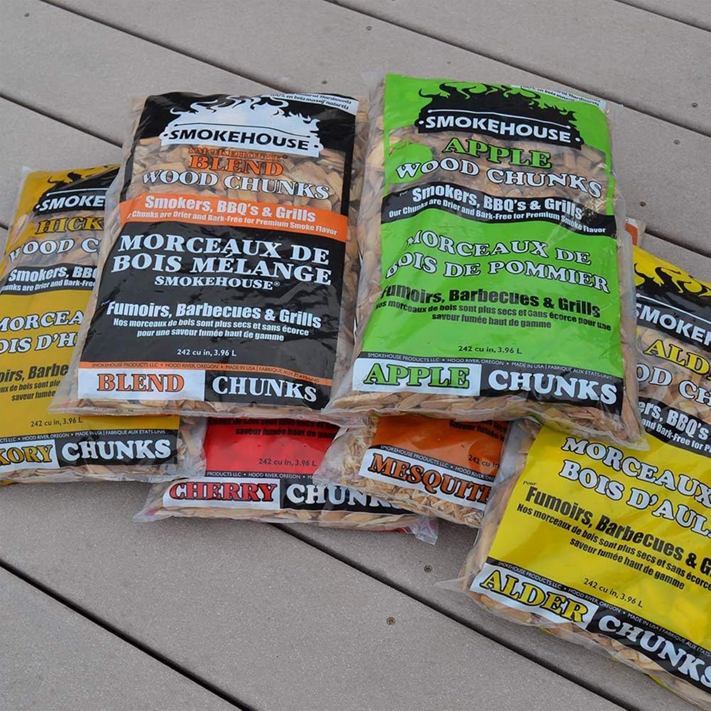 All Natural Flavored Wood Smoking Chunks