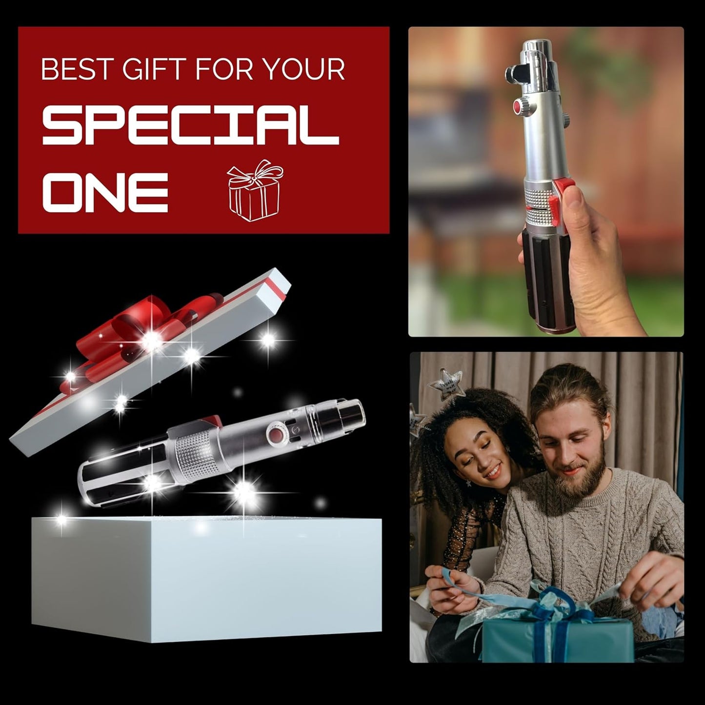 The Chosen One Lightsaber Lighter – Refillable Butane Jet Torch, Windproof & Adjustable Flame – Great Gift for Boyfriends, Husbands & Dads – Unique Collector’s Gadget by Philthy