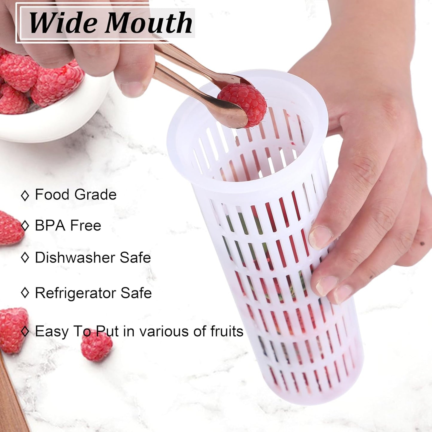 Mason Jar Infuser For 64 Oz Wide Mouth Mason Jug Water Pitcher Filter Food Grade Mesh Strainer For Fruit Infused Water, Iced Tea, Lemonade, Sun Tea, Mint Water, Cocktail, Cold Brew Coffee