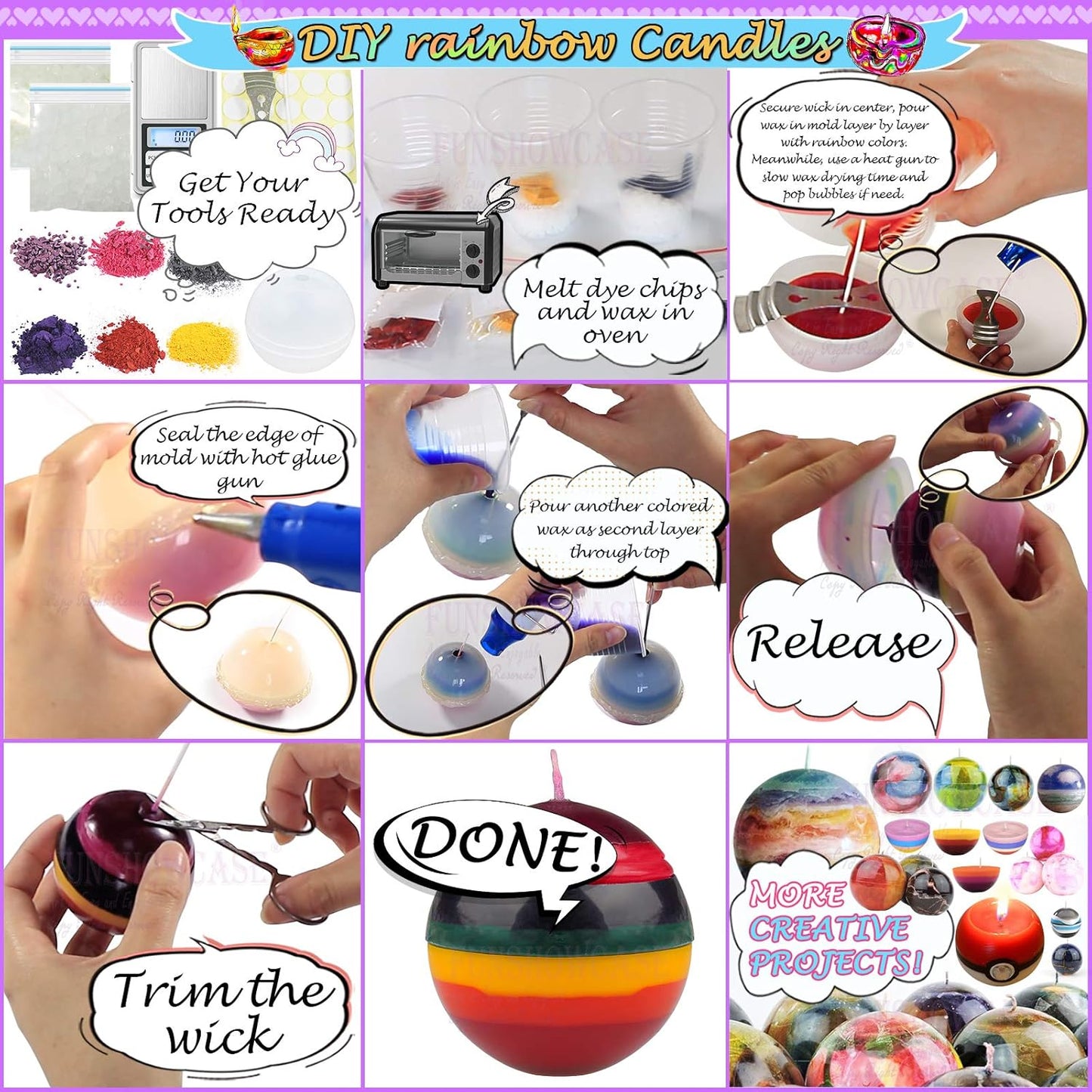 5inch Sphere Ball Silicone Mold Extra Large for Resin Epoxy, Candle Wax, Homemade Soap, Bath Bomb, Concrete, Cement, Plaster