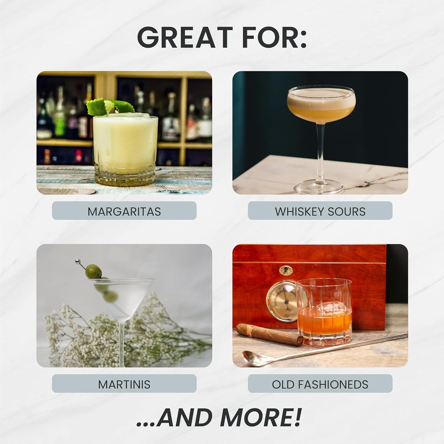 A Bar Above 14-Piece Stainless Steel Bartender Kit, Premium Professional Barware Set for Home Bars and Mixologists, Includes Cocktail Shaker, Jigger, Spoon, Strainers, Muddler, Picks, and More