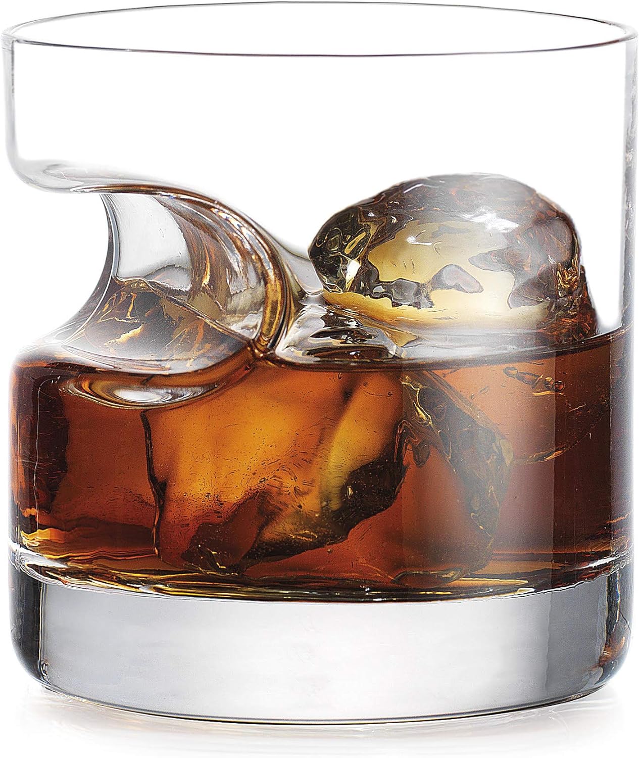 Godinger Gifts for Men, Cigar Whiskey Glass, Old Fashioned Whiskey Glasses With Indented Cigar Rest, Gifts for Dad