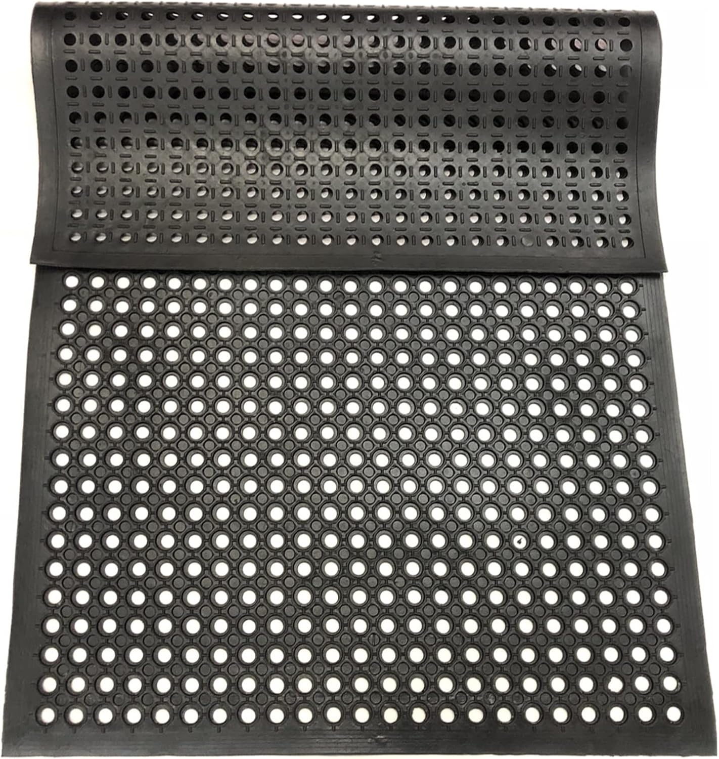 Uniboho Outdoor Rubber Floor Mats Anti Slip Restaurant Commercial Kitchen Rubber Drainage Mat 60 x 35 Heavy Duty Mat for Garage Garden Indoor Outside Industral Pool Entrance Bar Wet Area
