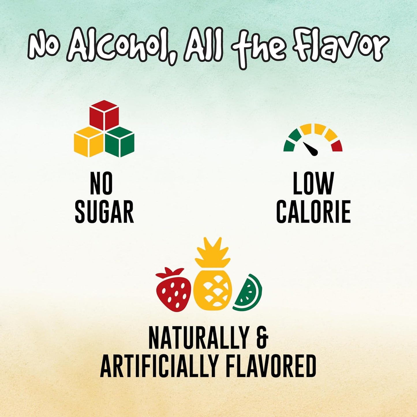 SINGLES TO GO! Margaritaville Water Drink Mix, Variety Pack, Includes 4 Flavors: Caribbean Fruit Punch, Pina Colada, Strawberry Daiquiri, And Margarita,1 Box (40 Single Servings)