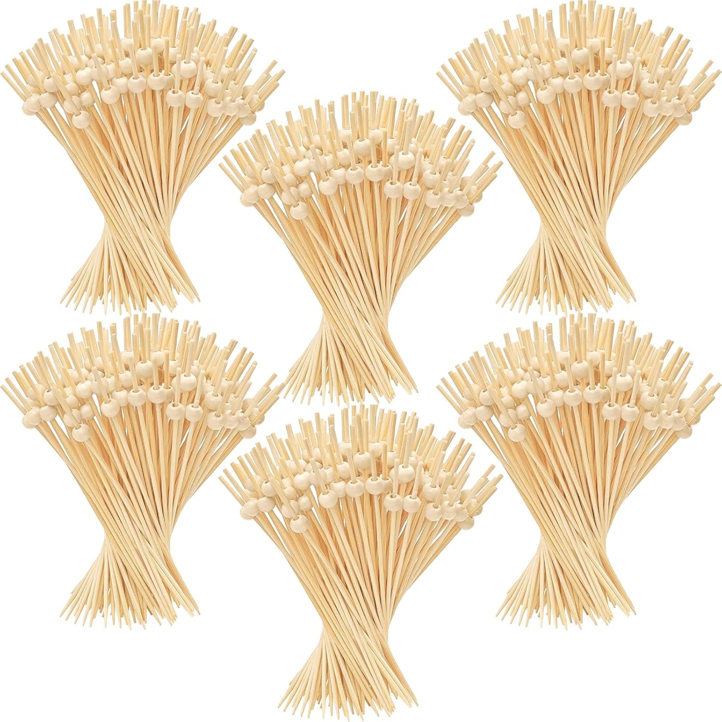 1000 Pieces Cocktail Picks, 4.7 Inch Wooden Fancy Toothpicks for Appetizers food Drinks, Decorative Long Appetizer Skewers Food Picks for Charcuterie Boards Accessories Party Supplies