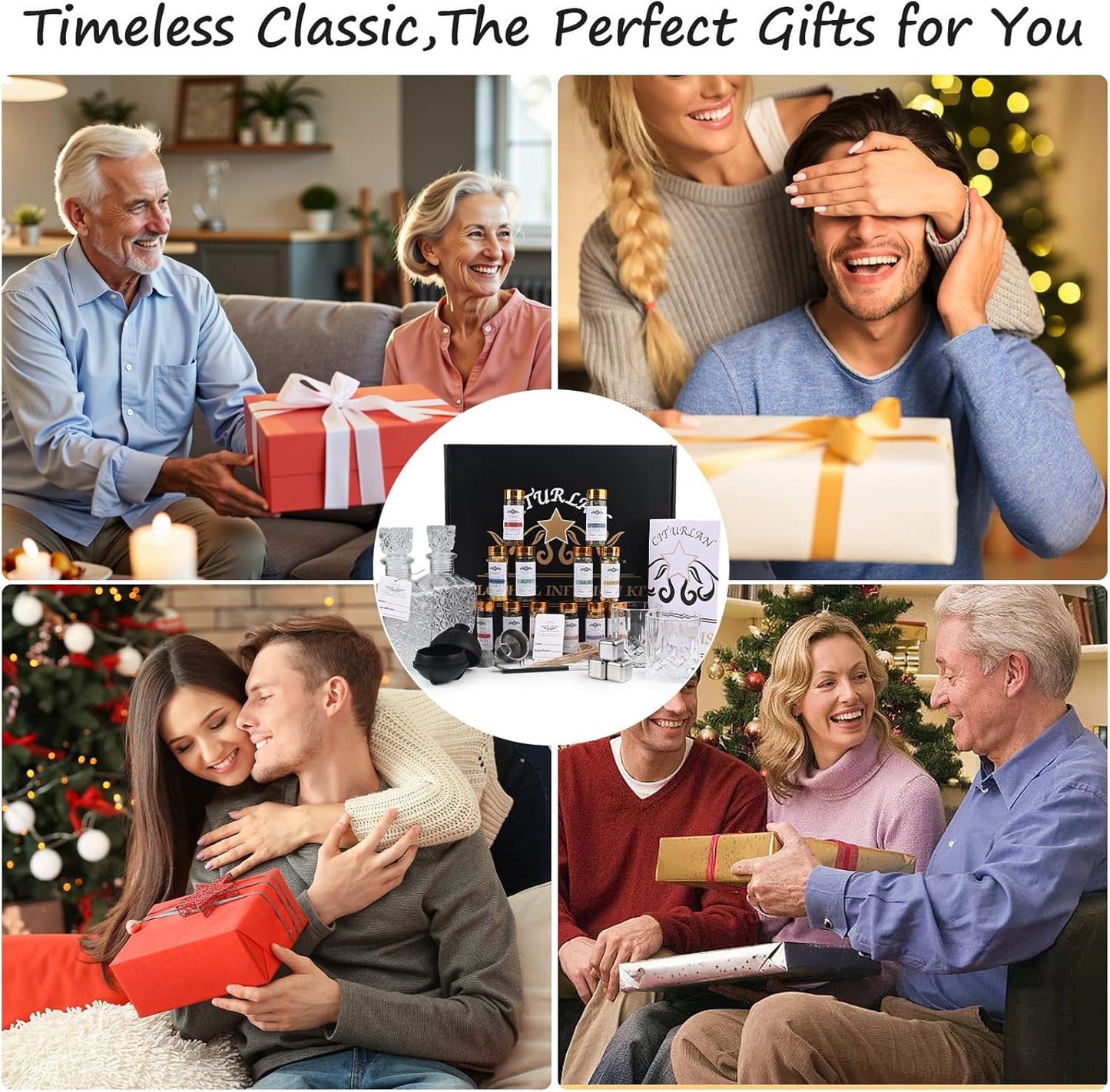 Premium Alcohol Infusion Kit | Complete Home Bar Set with Natural Botanicals, Recipe Guide & Tools for Whiskey, Vodka, Rum, Gin, Tequila & Cocktails, Valentine's Day Gift for Men, Husband, Him