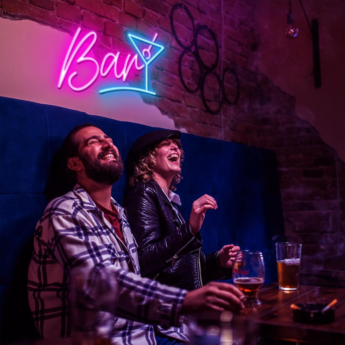 Kavaas Bar Neon Sign for Home Bar, LED Bar Sign for Man Cave Pub Cocktails Party - Best Gifts for Husband, Father, Birthday, Christmas