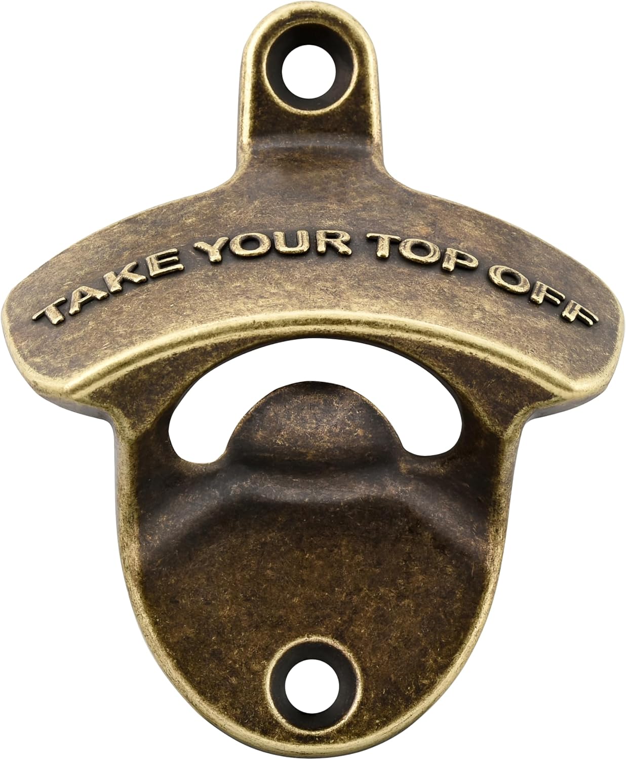 Vintage Wall Mounted Bottle Opener Bronze, Stainless Cooler Mount Bottle Cap Opener for Beer Lovers Gifts