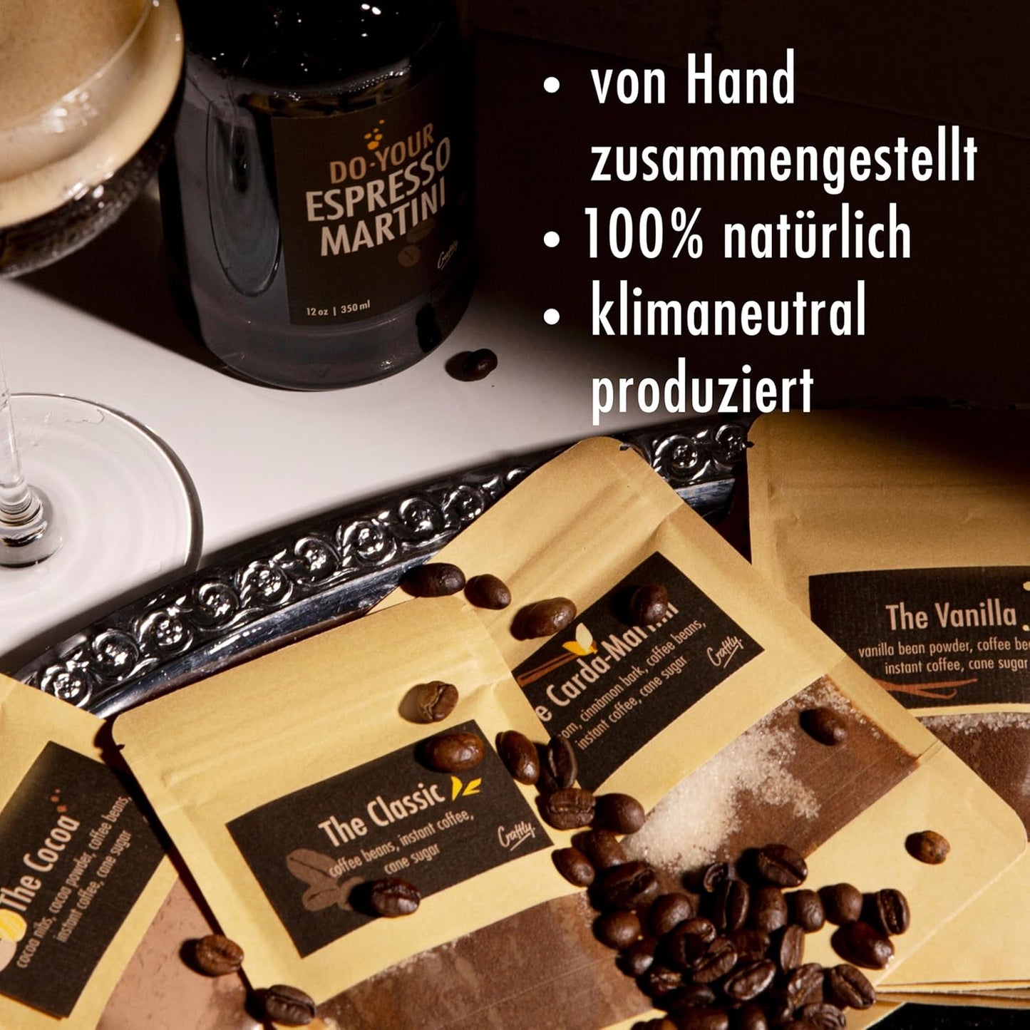 Espresso Martini Infusion Kit | Homemade Cocktails Kit | Espresso Martini Kit | Natural Cocktail Blends | Gift for Men & Women | Birthday Gifts for Him & Her