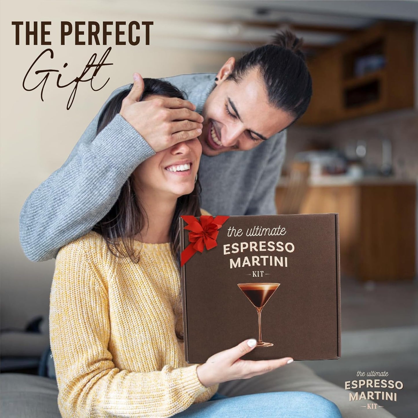 Espresso Martini Gifts– Premium Cocktail Kit - Espresso Martini Kit Maker Set with Glasses, Party-Ready Accessories, Birthday Gifts for Women, Gifts for Mom