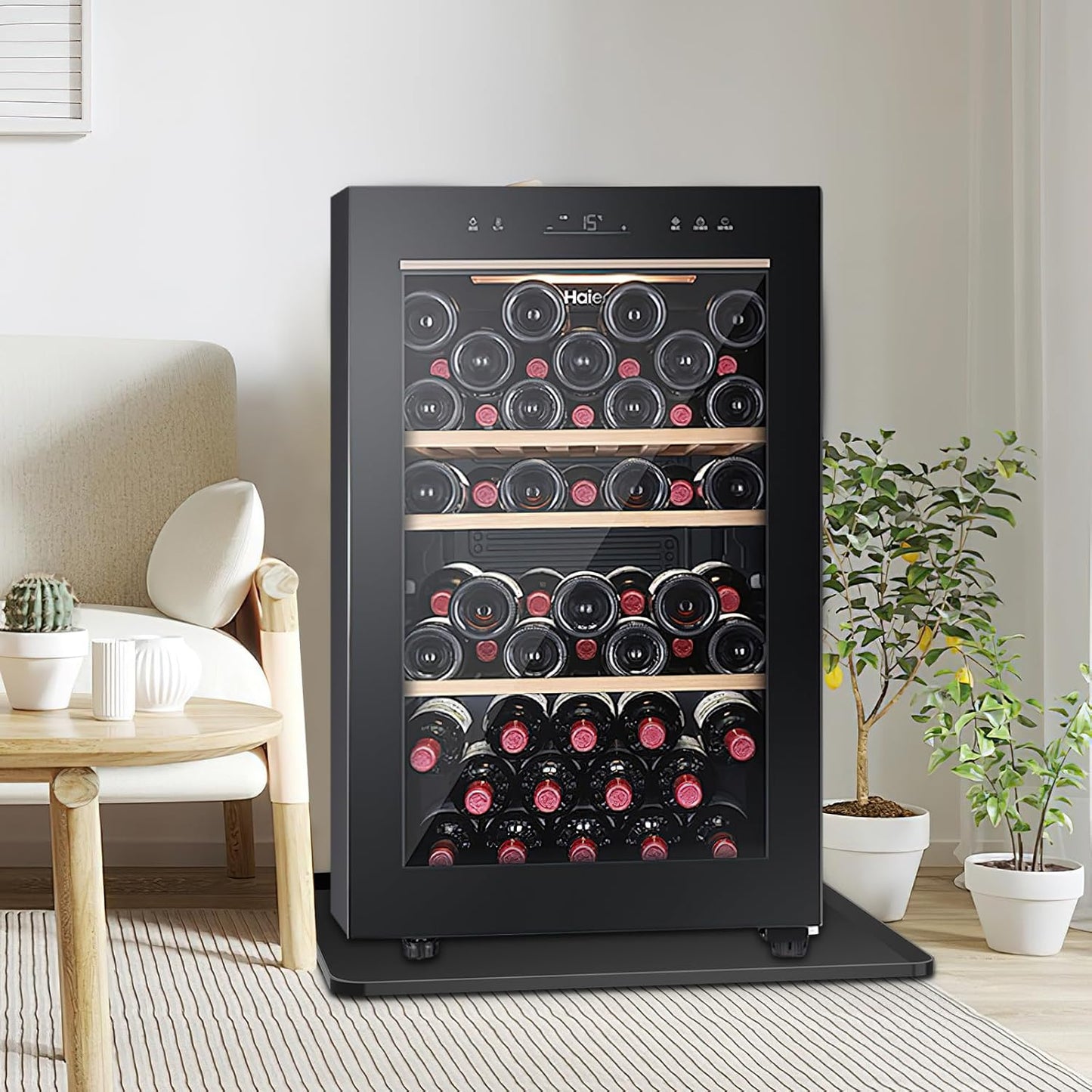 Mini Fridge Silicone Mat,24''x24''x0.5''-Fridge Drip Tray Concave and convex design is leak-Proof and Non-Slip Perfectly Compatible with Washer, Dryer, Wine Cooler, Dishwasher ect (Black)