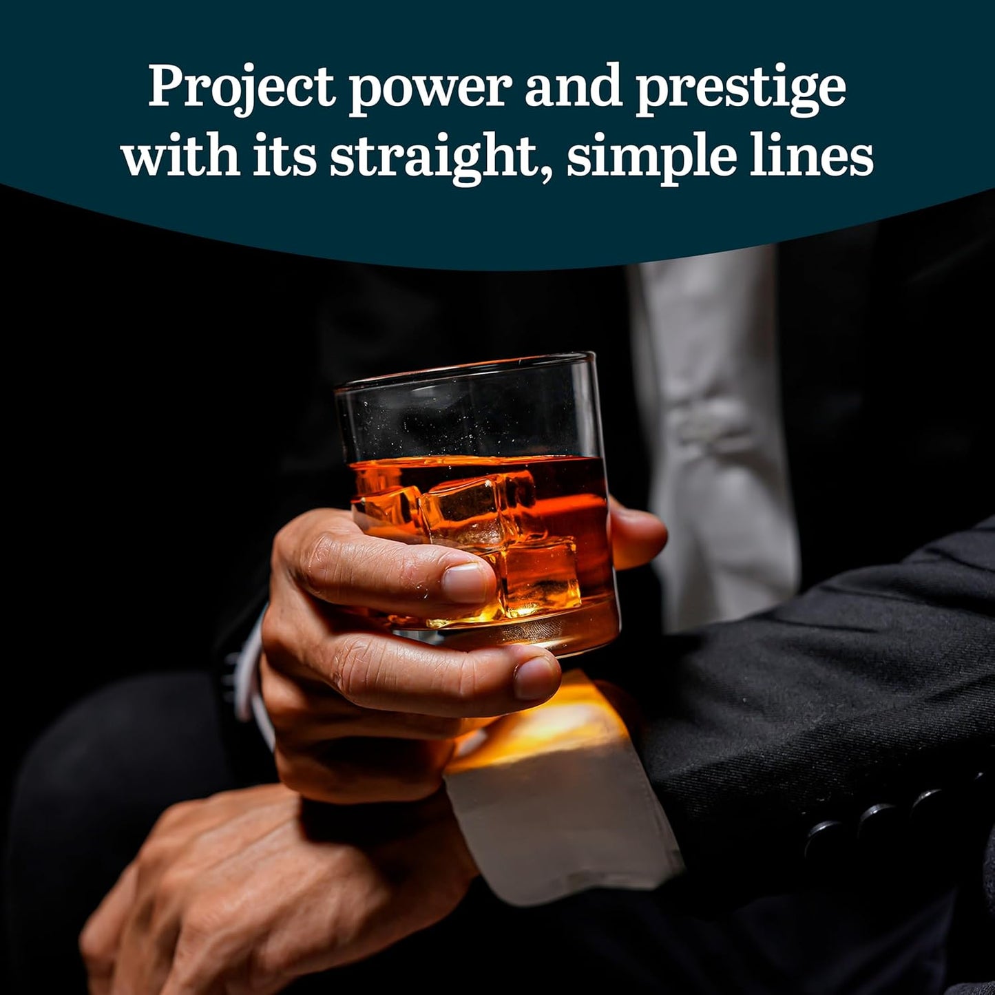Libbey 917CD Heavy Base Rocks Glasses Set of 12, Rocks Glass Cups with Simple Lines, Elegant Old Fashioned Glass Set for Whiskey, Cocktails and More