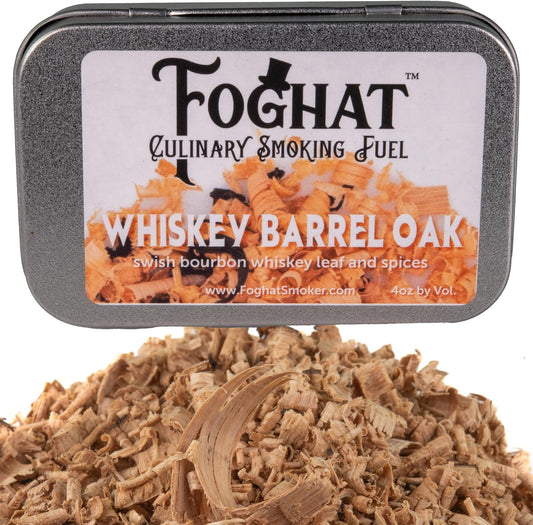 Cocktail Smoker Wood Chips - 4oz Whiskey Barrel Oak Shavings for Smoker, Whiskey & Drink Infuser Kit - Culinary Wooden Smoking Chips for Hand Held Food Smoke Gun & Bourbon Drink Glass Smoker