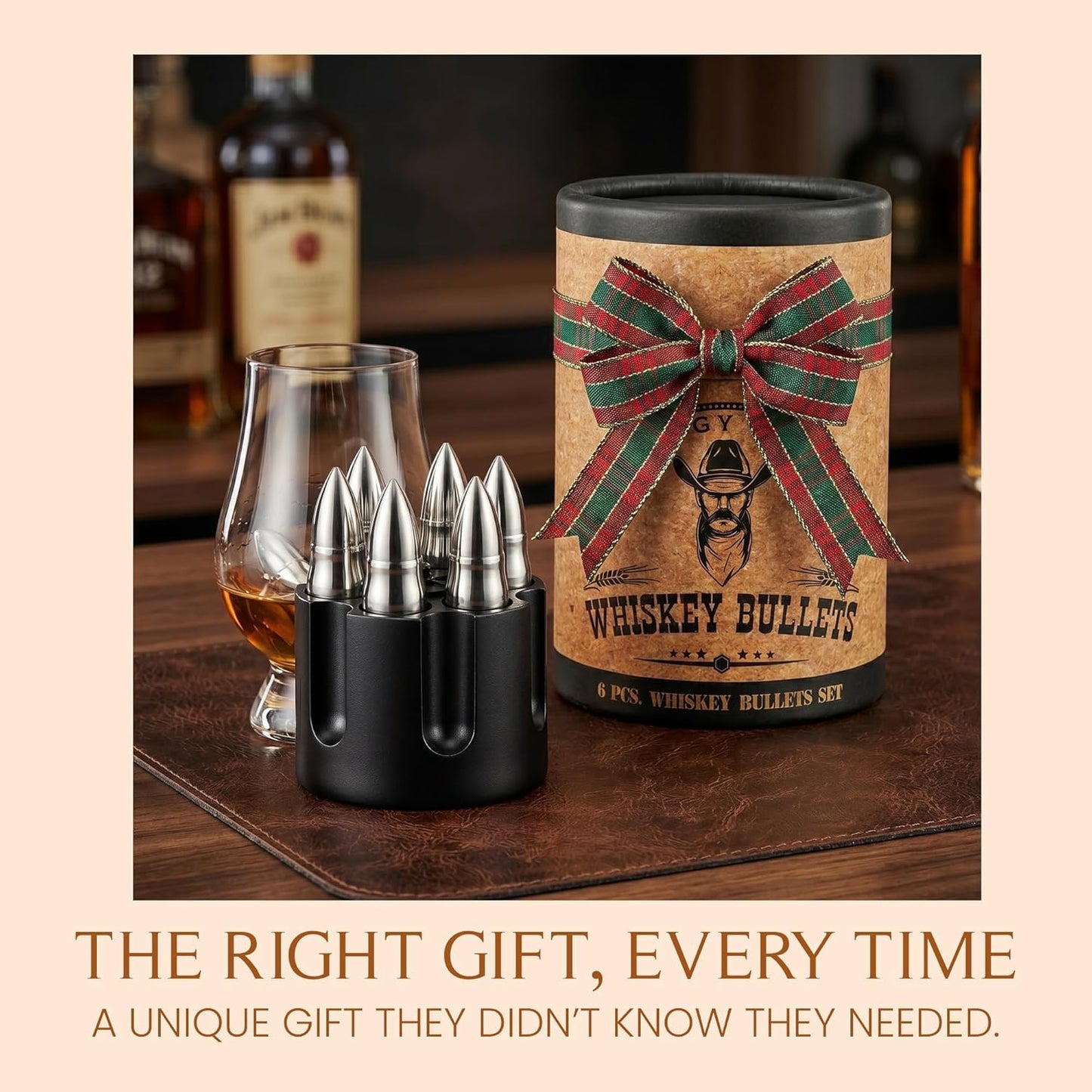 Mixology & Craft Premium Metal Ice Cubes | Stainless Steel Reusable Chilling Stones | Non-Melting Alternative for Whiskey, Scotch & Fine Spirits | Ideal Whiskey Stones Gift Set