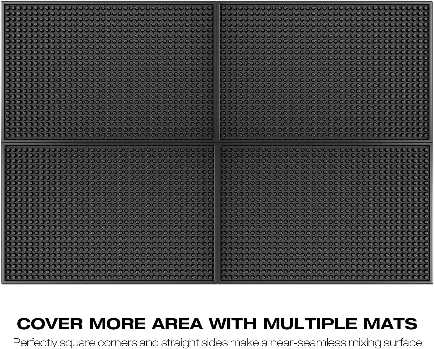 Bar Mat for Home Bar | Bar Drink Mat for Countertop and Table Top, Easy Clean (2, 18" x 12")