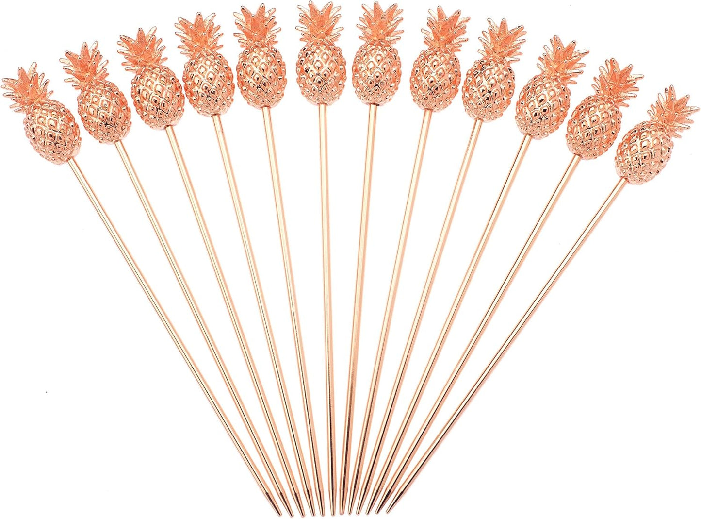 Barfly Cocktail Picks, Pineapple, Copper Plated, 4.5", Set 12