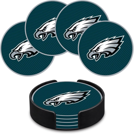 Rico Industries NFL Football Classic Favorites: PVC Coaster Set (4-Pack)