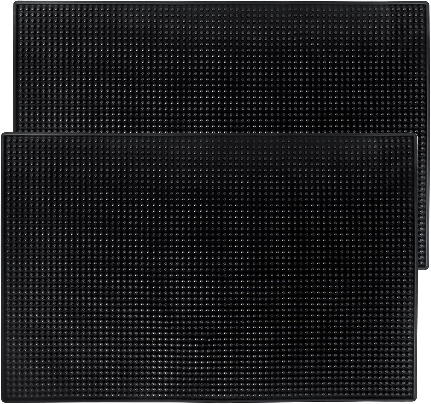 2 Pcs Bar mat 18" x 12" - 45.7 x 30.5cm Rubber Bar Service Spill Mat,bar mats for countertop，bar mats for Bartending，bar mat for Home bar，Drink mat