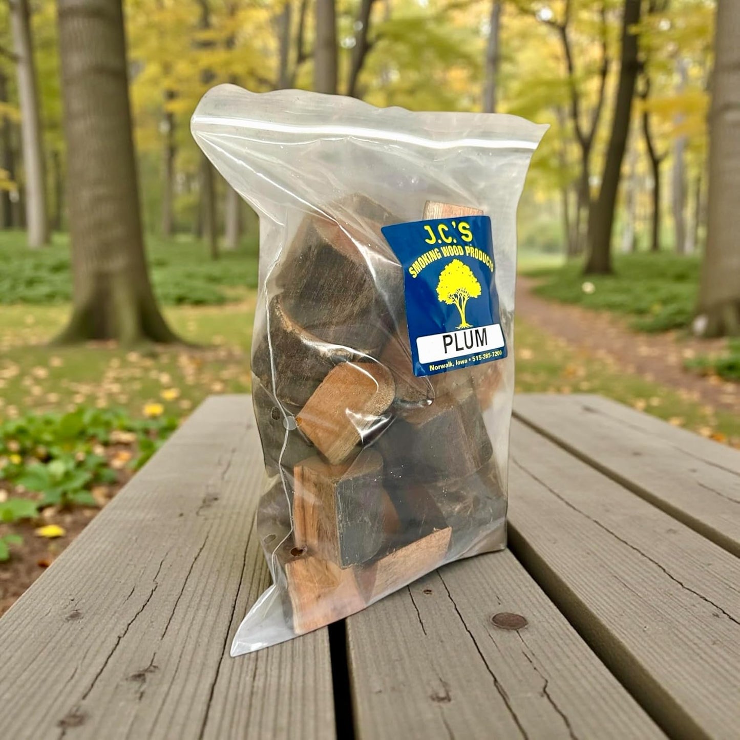 J.C.'s Smoking Wood Chunks - Gallon Sized Bag - Plum