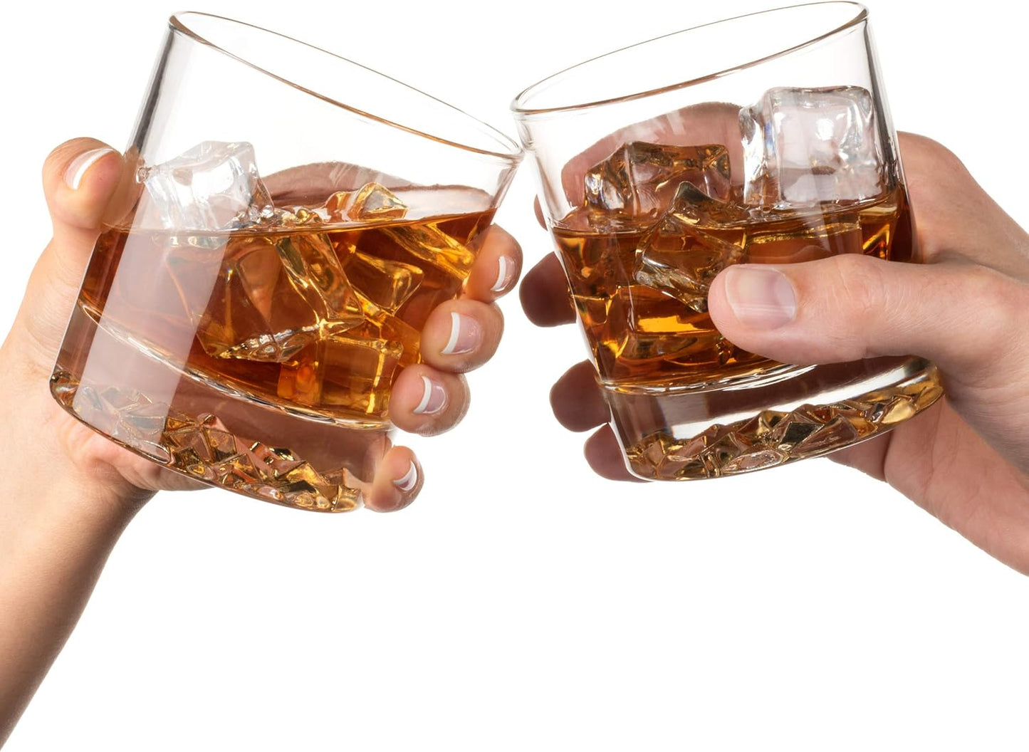 Whiskey Glass Set of 4 with Brilliant Mountain Imprint. Perfect for Whiskey, Bourbon, Scotch and Cocktails. Classic Design with a Modern Touch. Best Large 11.5 Ounce Premium Tumblers.