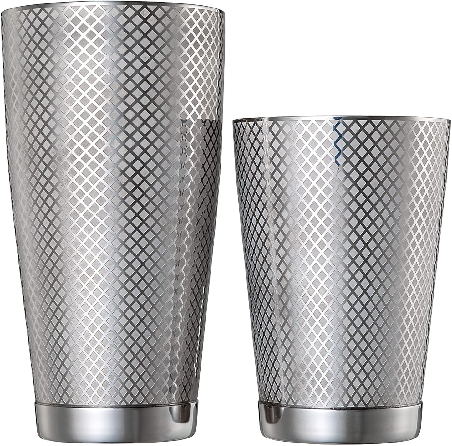 Barfly Diamond Lattice Shaker Set, Stainless Steel