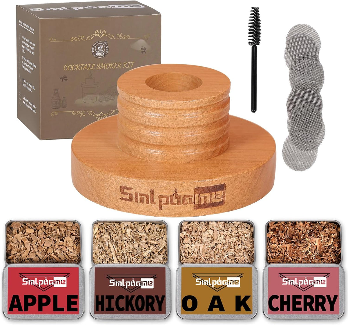 Cocktail Smoker Kit, Old Fashioned Whiskey Bourbon Drink Smoker - Cocktail Smoker Set