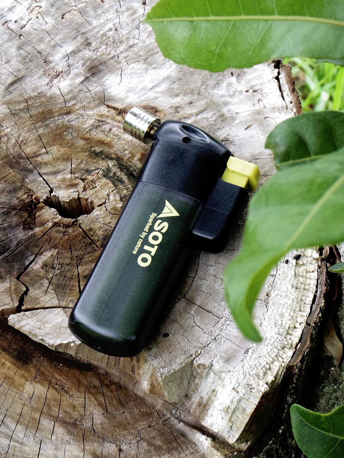 SOTO Butane Torch Lighter, Compact Windproof Pocket Lighter, Refillable, Adjustable Flame, Durable and Portable for Camping, Hiking, BBQs, and DIY Projects. Shipped Empty.